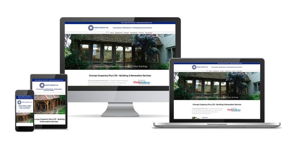 Neil Phillips Design – Graphic Design Waterlooville Crumps Carpentry Plus LTD – Building & Renovation Services