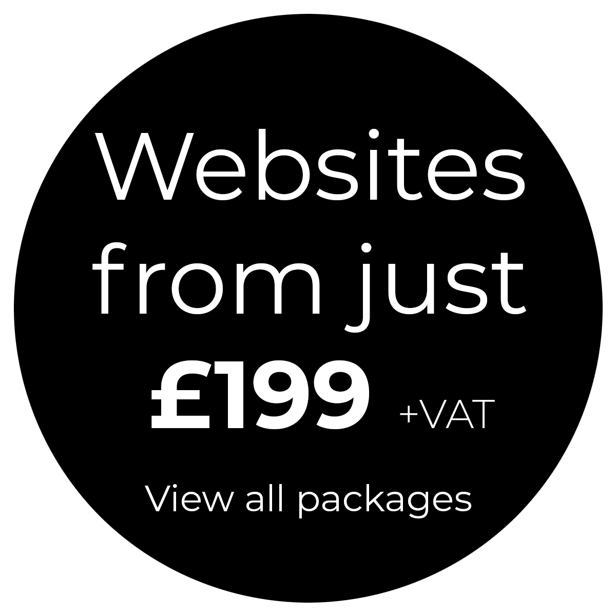 Websites from just £199 +VAT