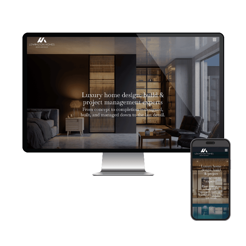 Neil Phillips Design - Web Design Waterlooville - Lewington Homes Website Project